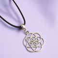 Circle Of Life Charm Necklace Silver Plated Or Waxed Cord Variable Lengths, Gift Packaged
