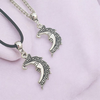 Moon Charm Necklace In Gift Bag