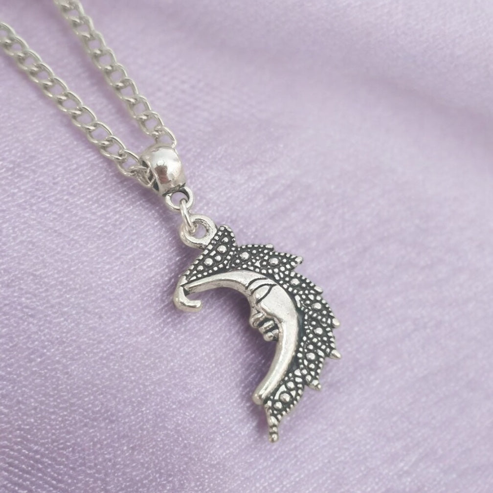 Moon Charm Necklace In Gift Bag