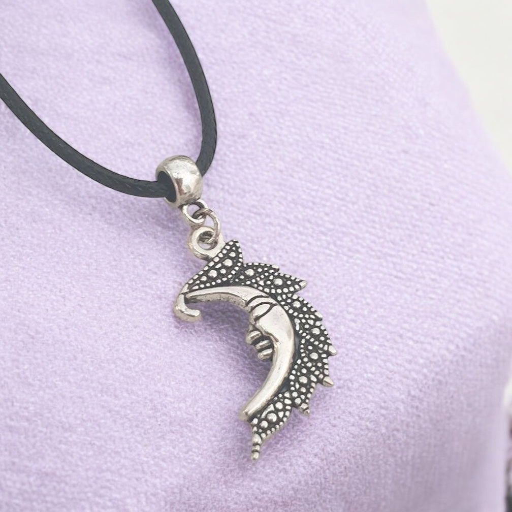 Moon Charm Necklace In Gift Bag