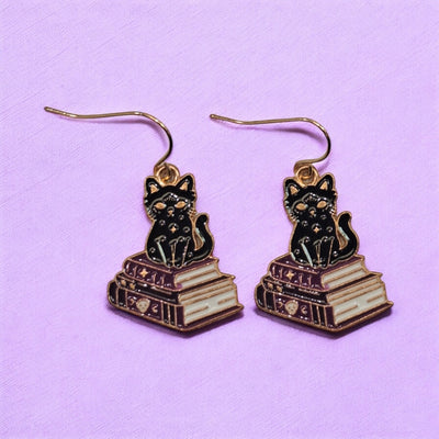Black Cat Earrings