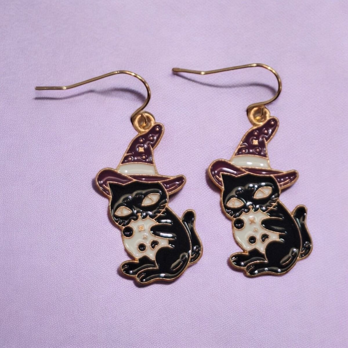 Black Cat Earrings