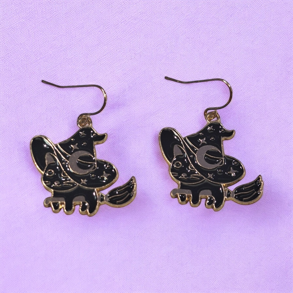 Black Cat Earrings
