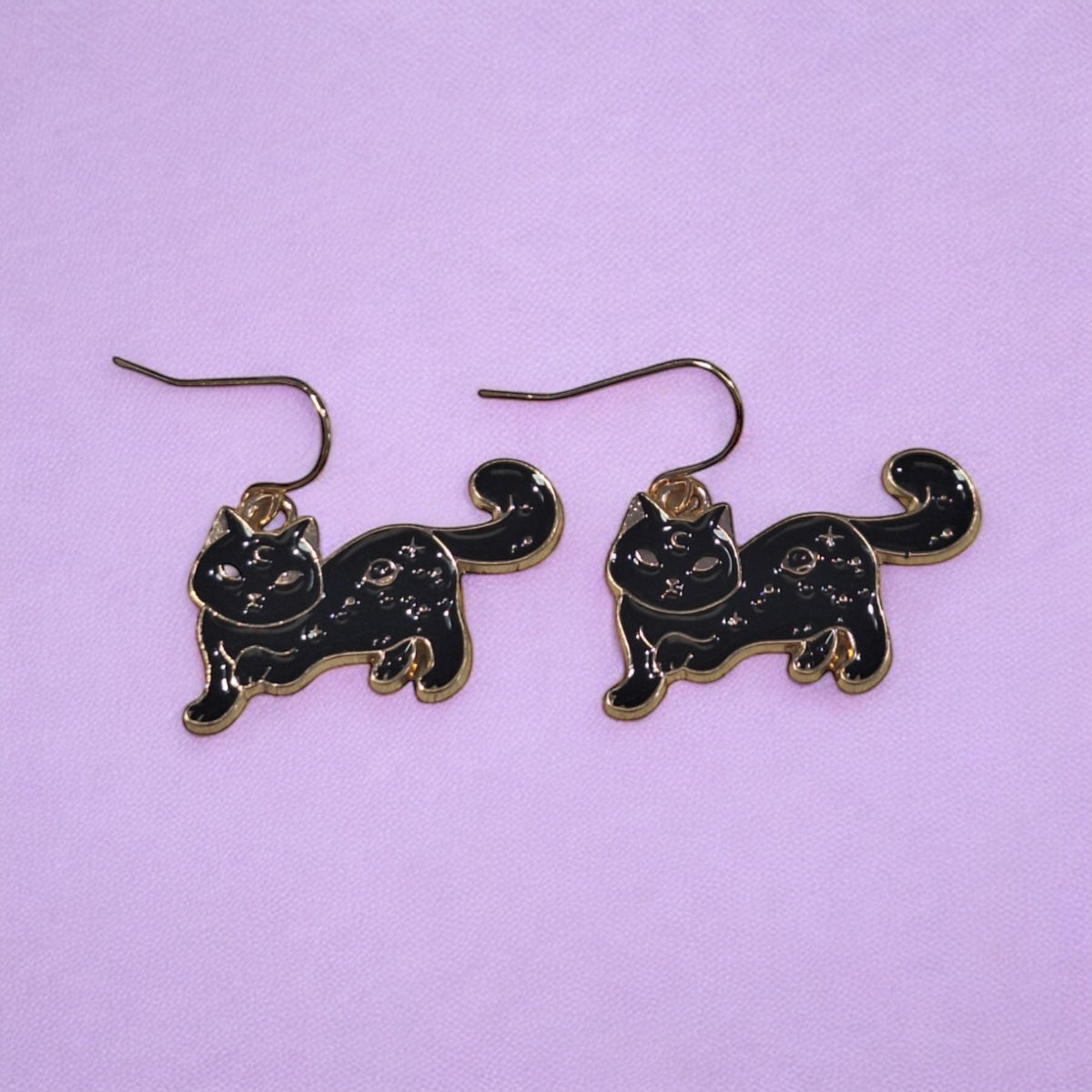 Black Cat Earrings