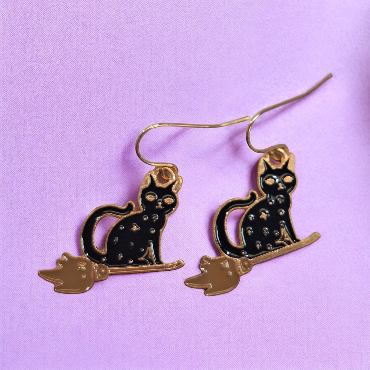 Black Cat Earrings