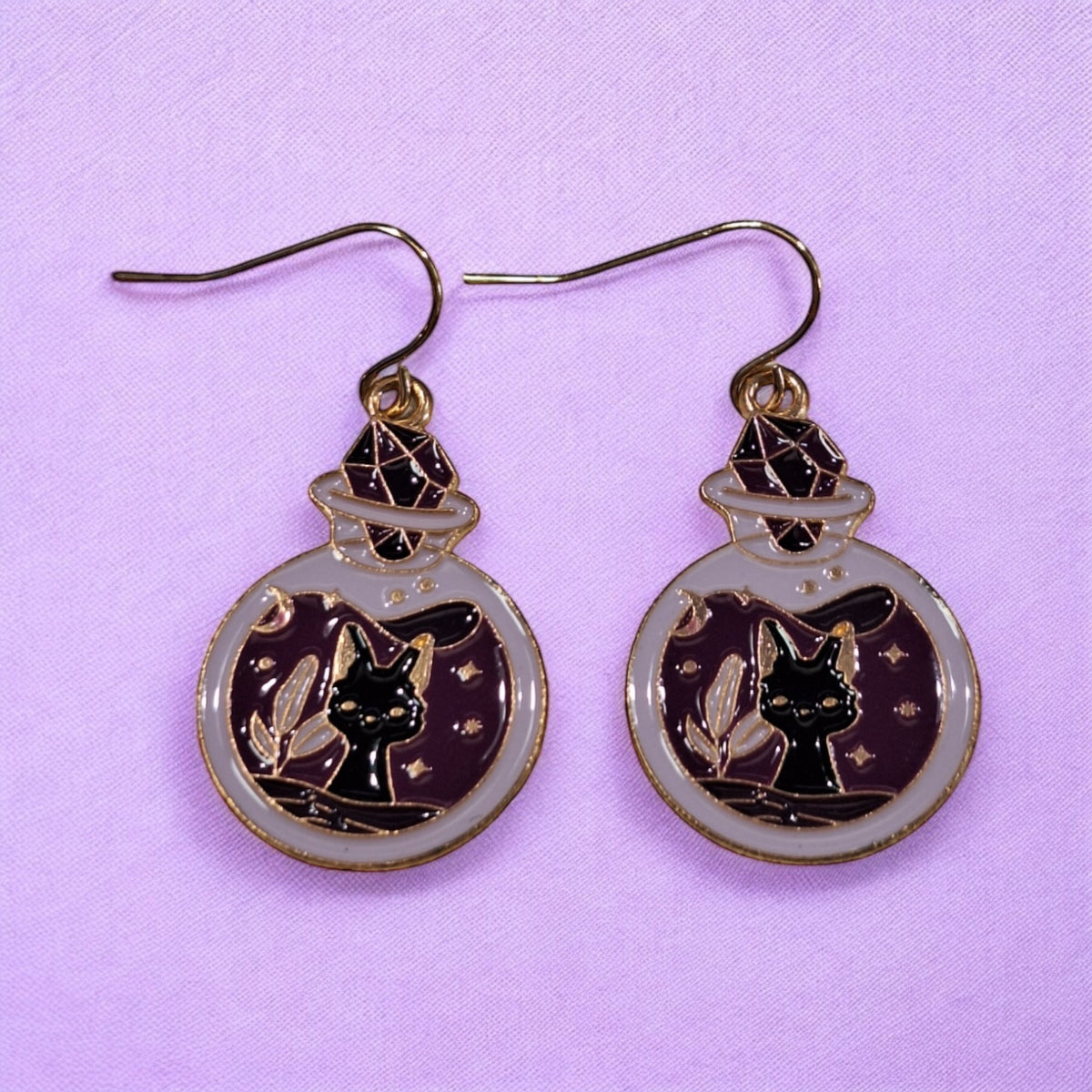 Black Cat Earrings
