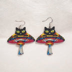 Black Cat UFO Earrings