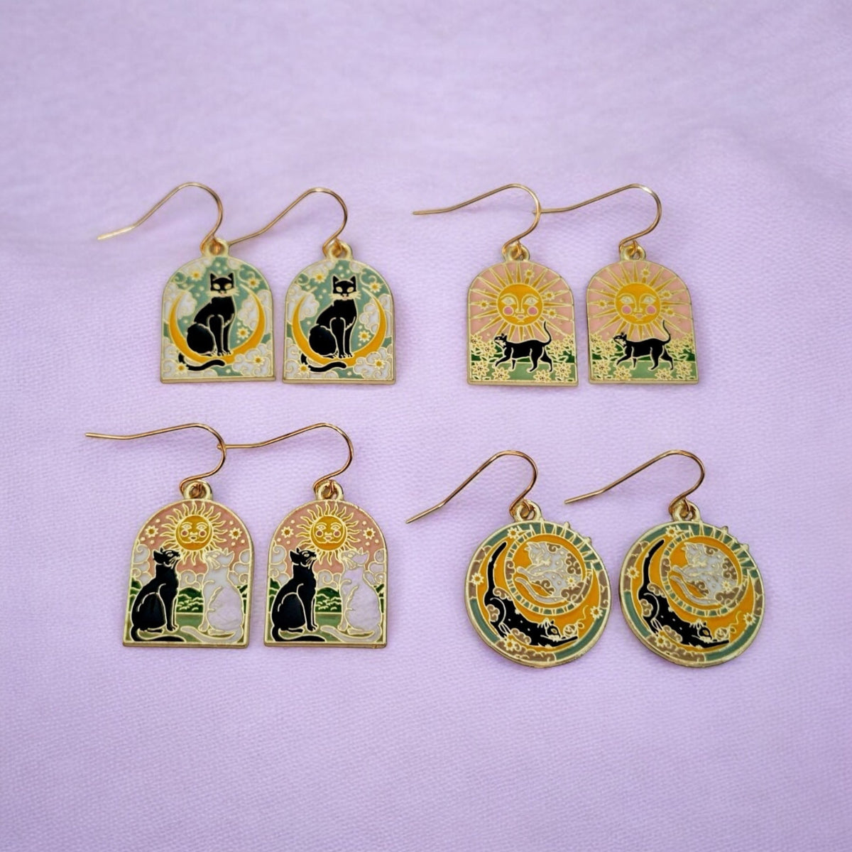 Dangly Cat Earrings