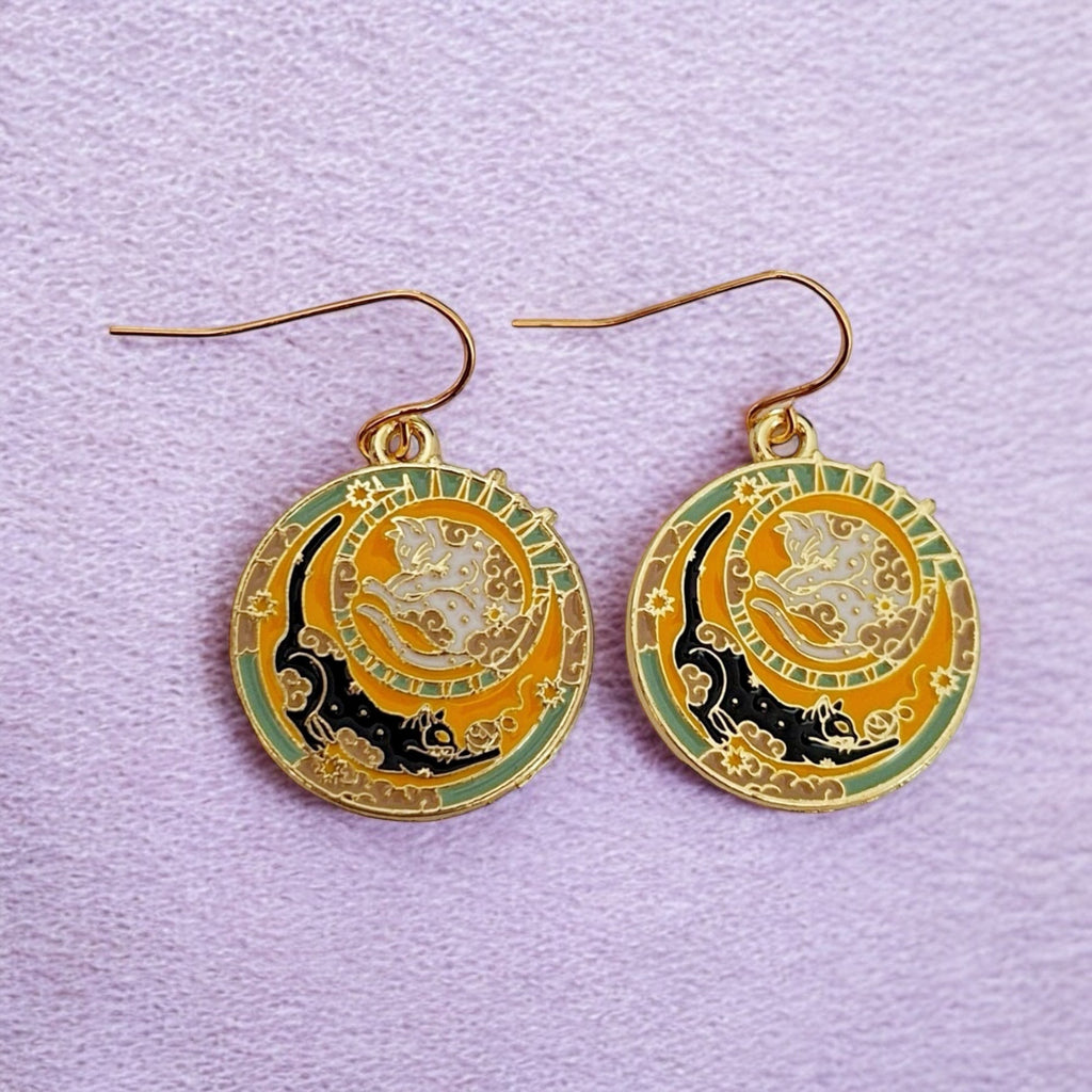 Dangly Cat Earrings