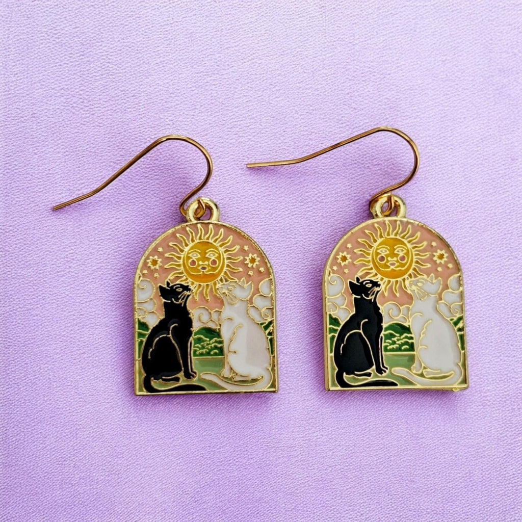 Dangly Cat Earrings