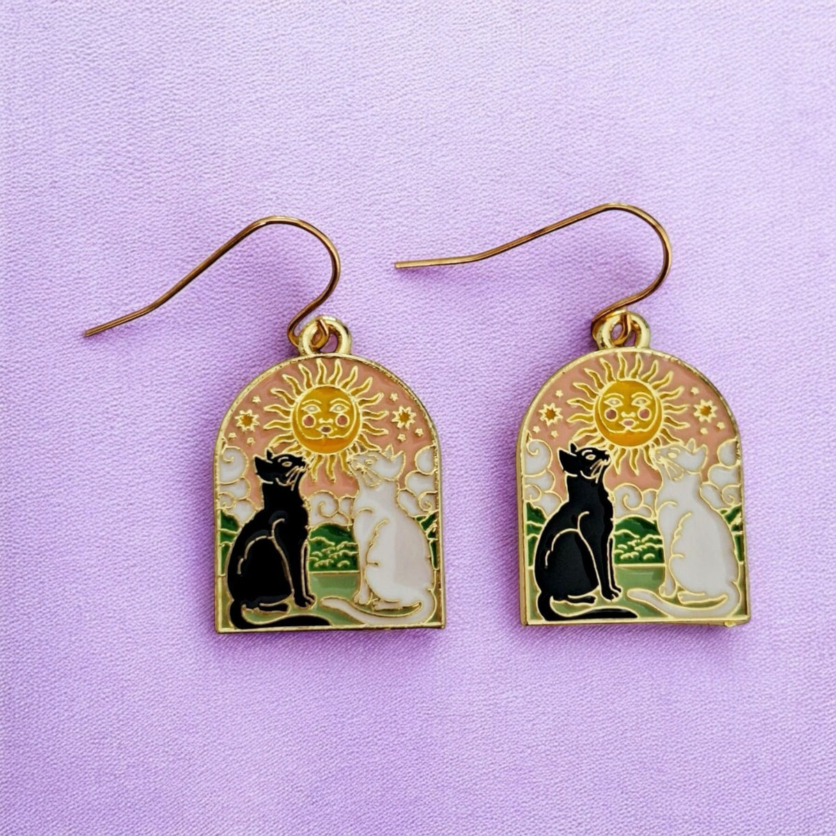 Dangly Cat Earrings