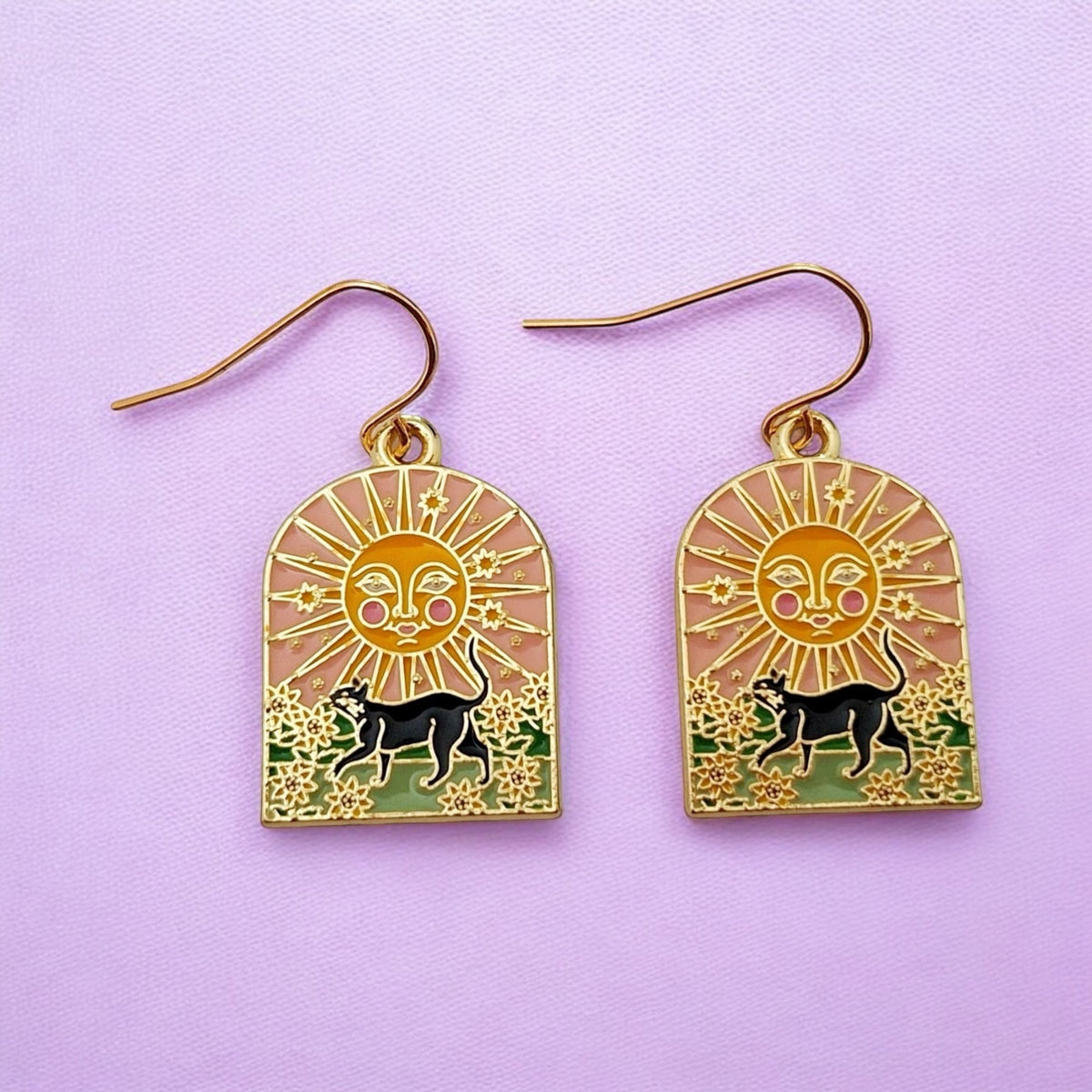 Dangly Cat Earrings