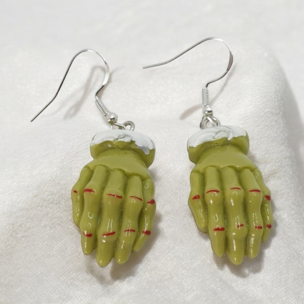 Monster Hands Dangly Earrings