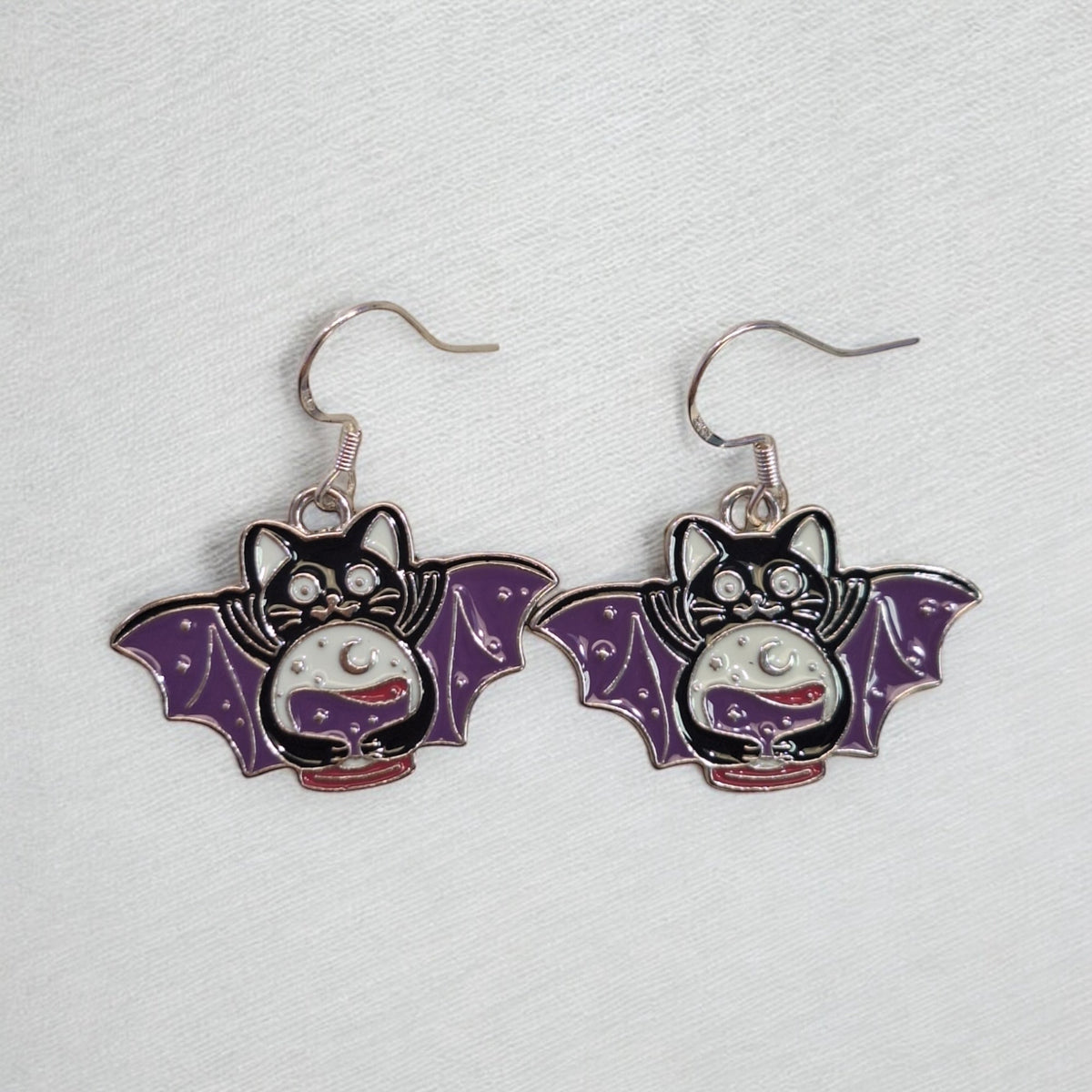 Mystic Bat Dangly Earrings