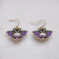 Mystic Bat Dangly Earrings