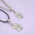 Playing Card Charm Necklace Silver Plated Or Waxed Cord Variable Lengths, Gift Packaged