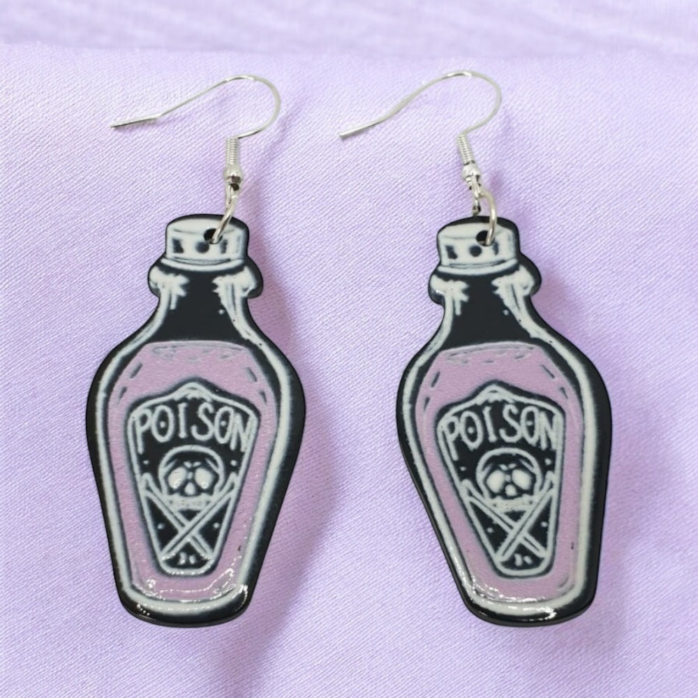 Poison Potion Dangly Earrings