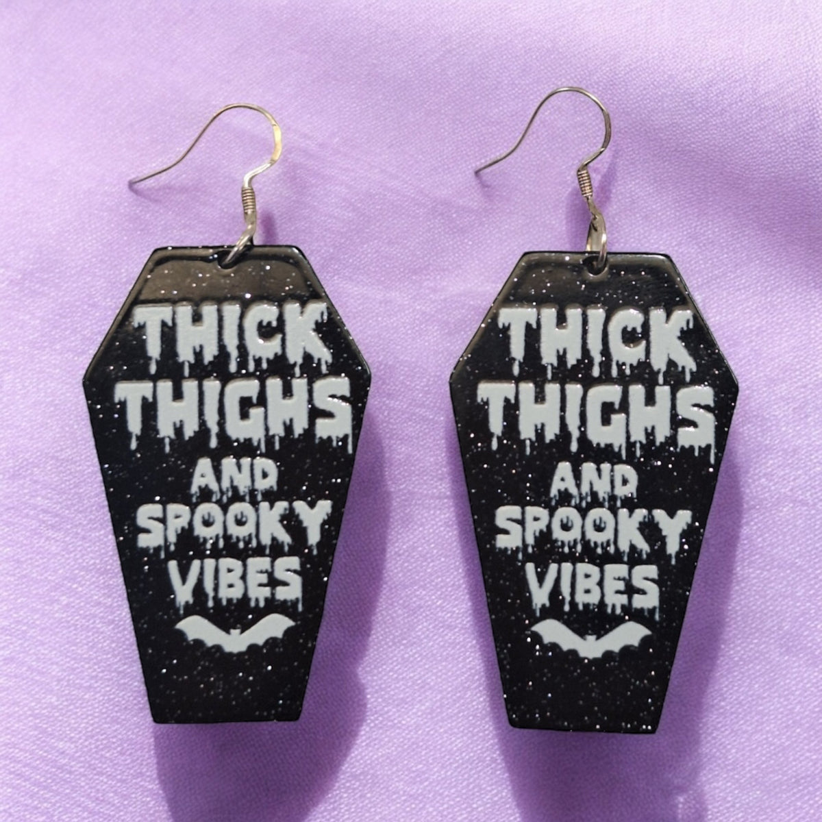 Thick Thighs And Spooky Vibes Earrings