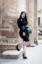 Necessary Evil Nyx Goth Midi Dress