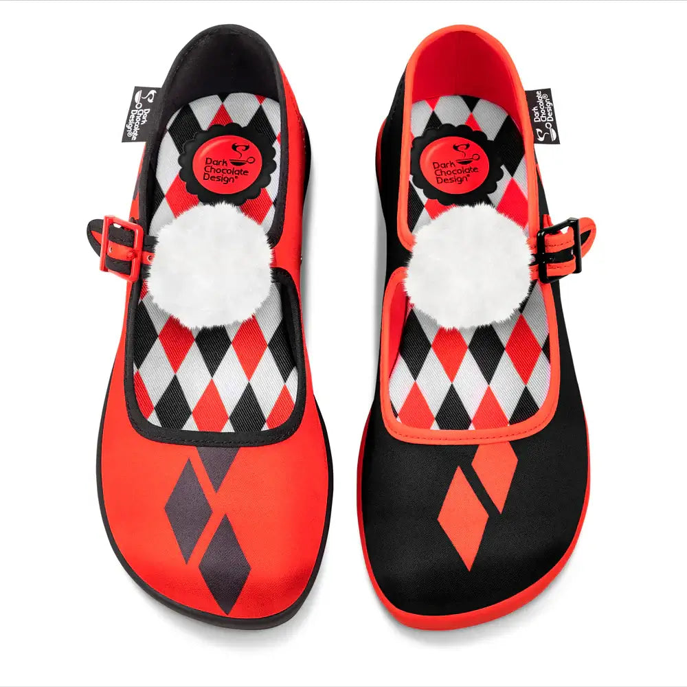 Chocolaticas® Jinxie Women's Mary Jane Flat Shoes - UK 9.5 Left Only!