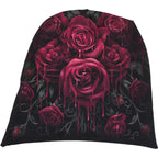 BLOOD ROSE - Light Cotton Beanies Black