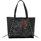 BURNT ROSE - Tote Bag - Top quality PU Leather Studded