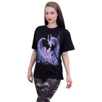 MATERNAL INSTINCTS - Front Print T-Shirt Black