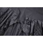 Dark In Love Lilinoe Goth Dress - Off Shoulder Lace-Up Back