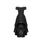 Dark In Love Lilinoe Goth Dress - Off Shoulder Lace-Up Back
