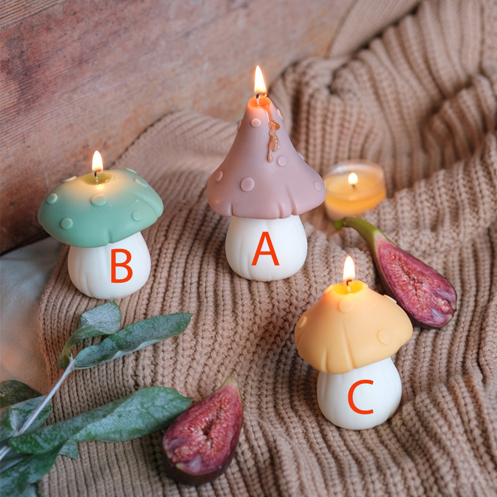 Mushroom Shaped Candles