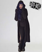 Long Gothic Hooded Cardigan - Athena | Necessary Evil UK Made