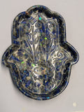 Resin Lapis Lazuli Hamsa Hand Dish