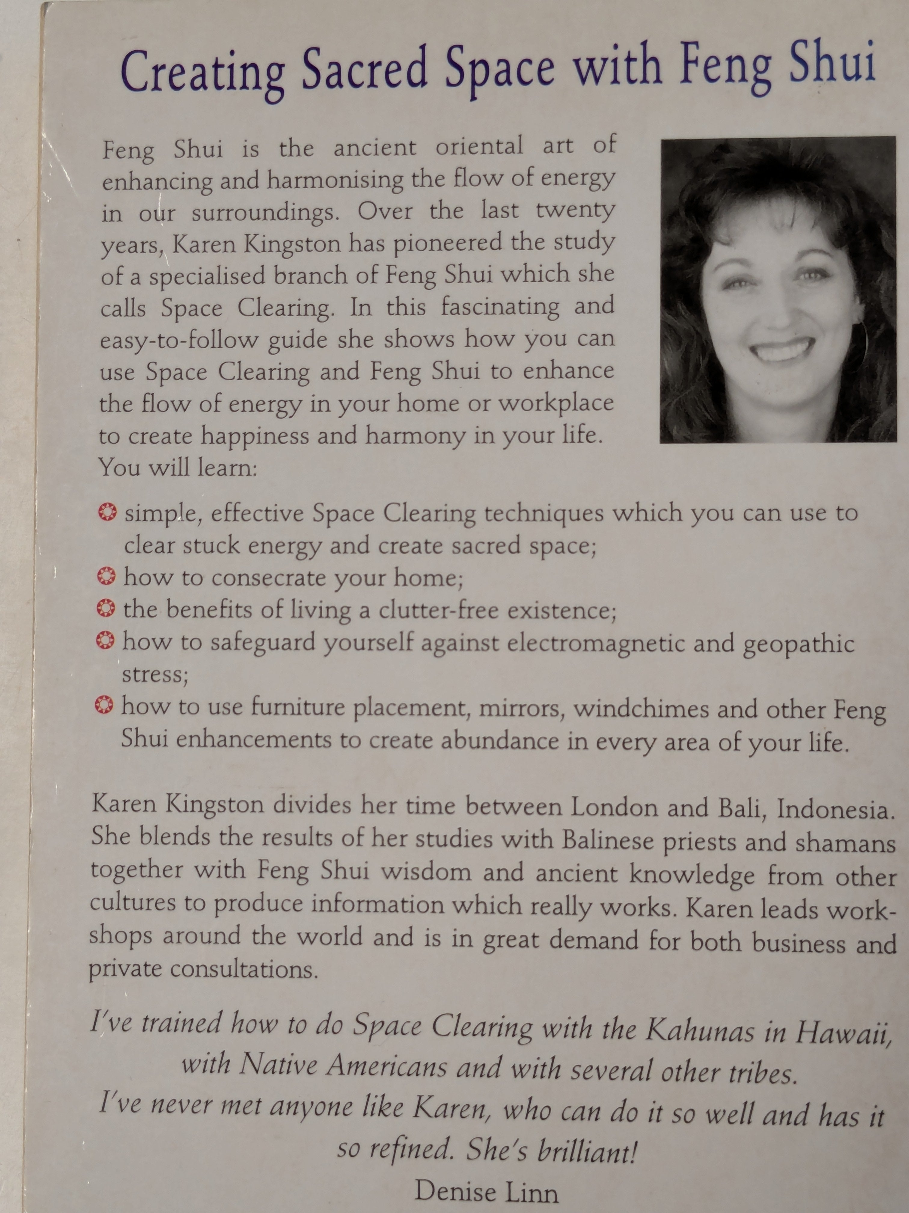 Creating Sacred Space with Feng Shui (Preloved)