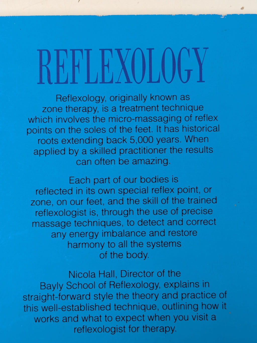 Thorsons Introductory Guide to Reflexology (Preloved)