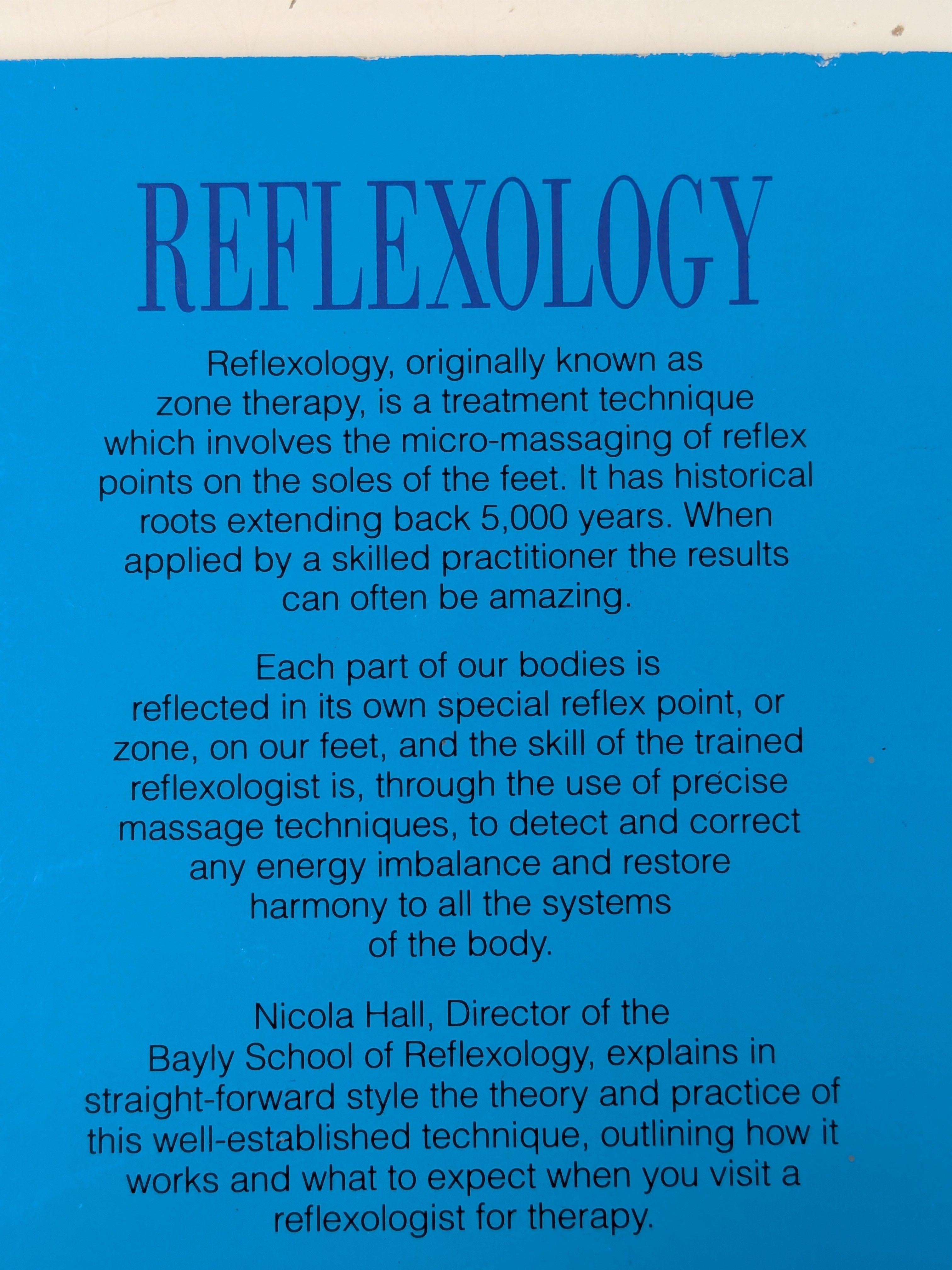 Thorsons Introductory Guide to Reflexology (Preloved)