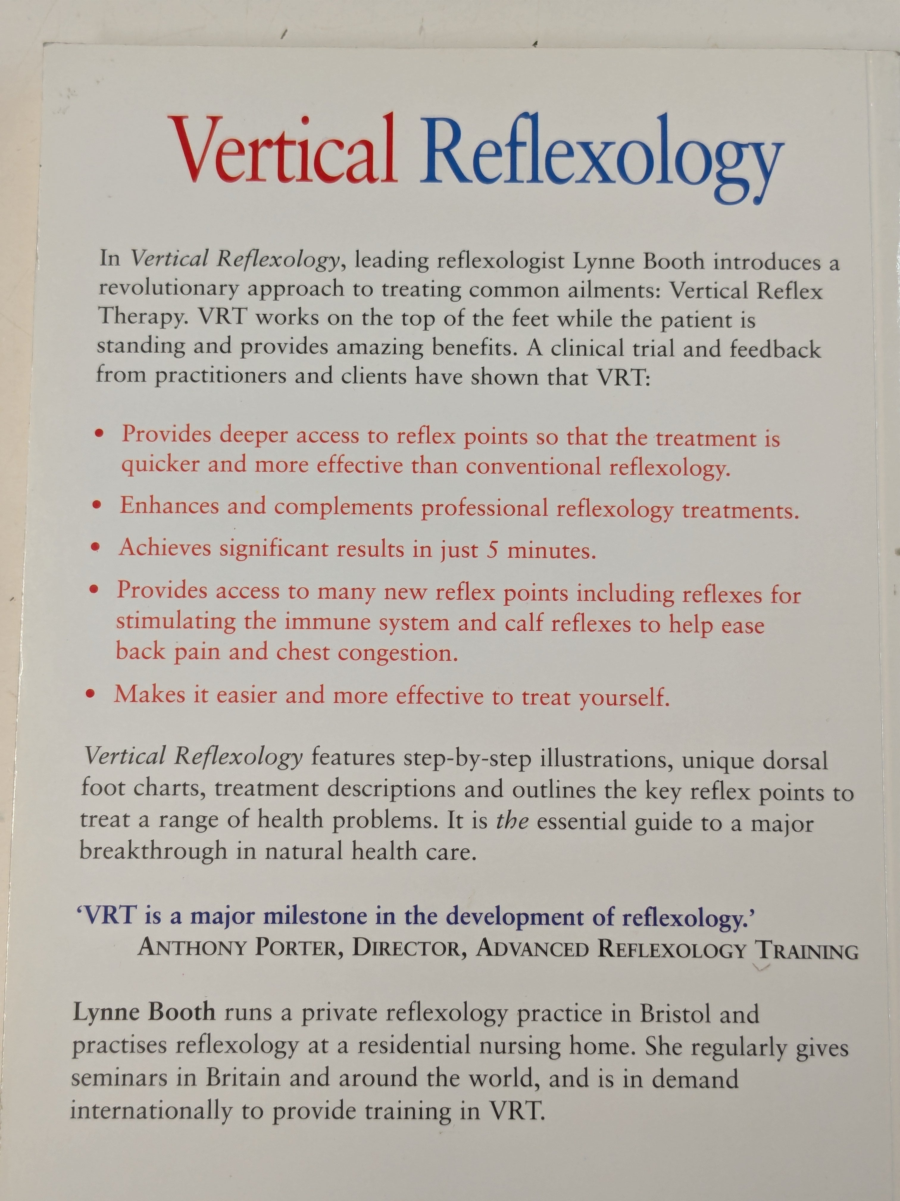 Vertical Reflexology: A Revolutionary Five-Minute Technique to Transform Your Health (Preloved)