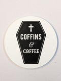 Coffins & Coffee Coaster