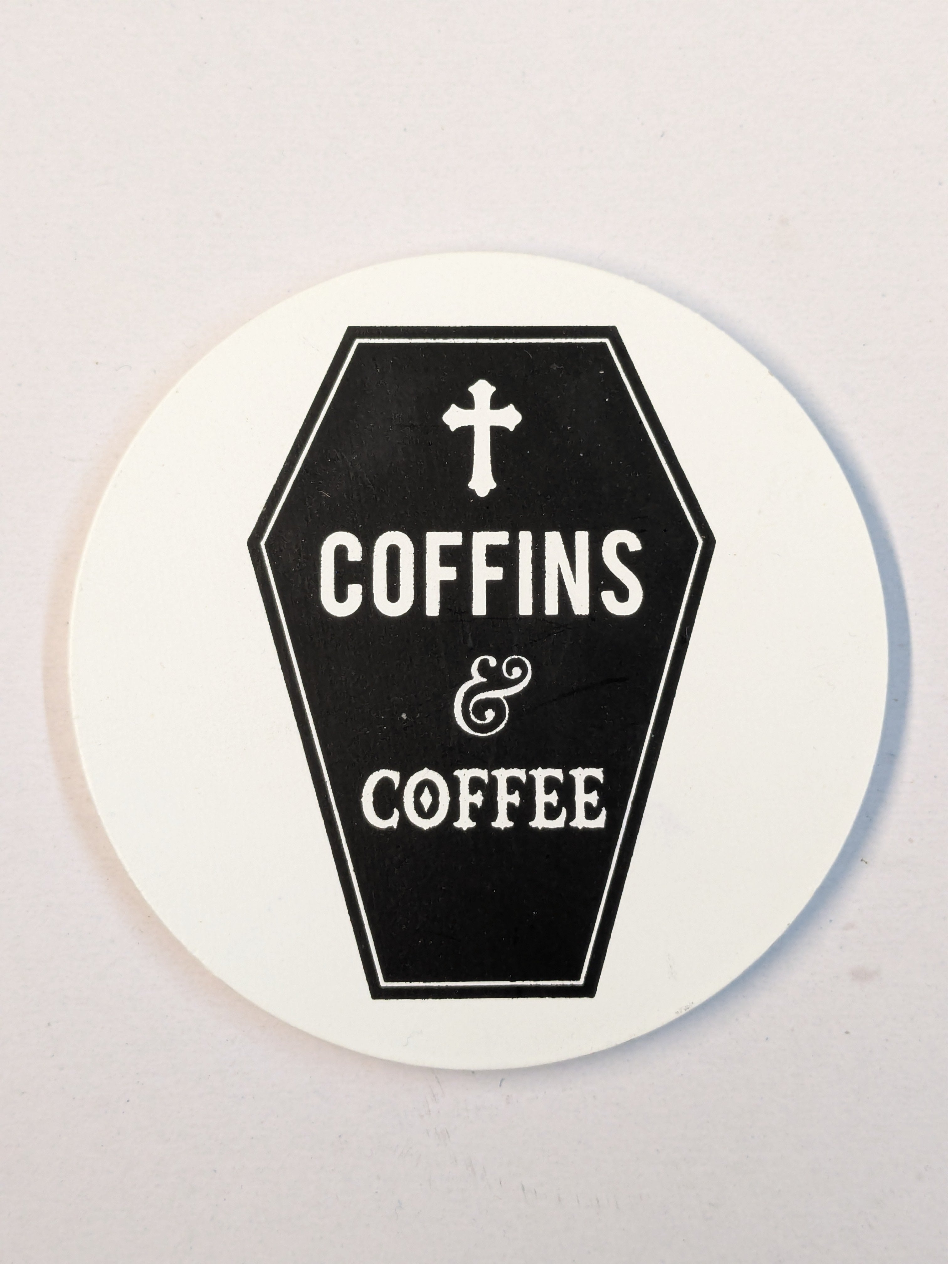 Coffins & Coffee Coaster