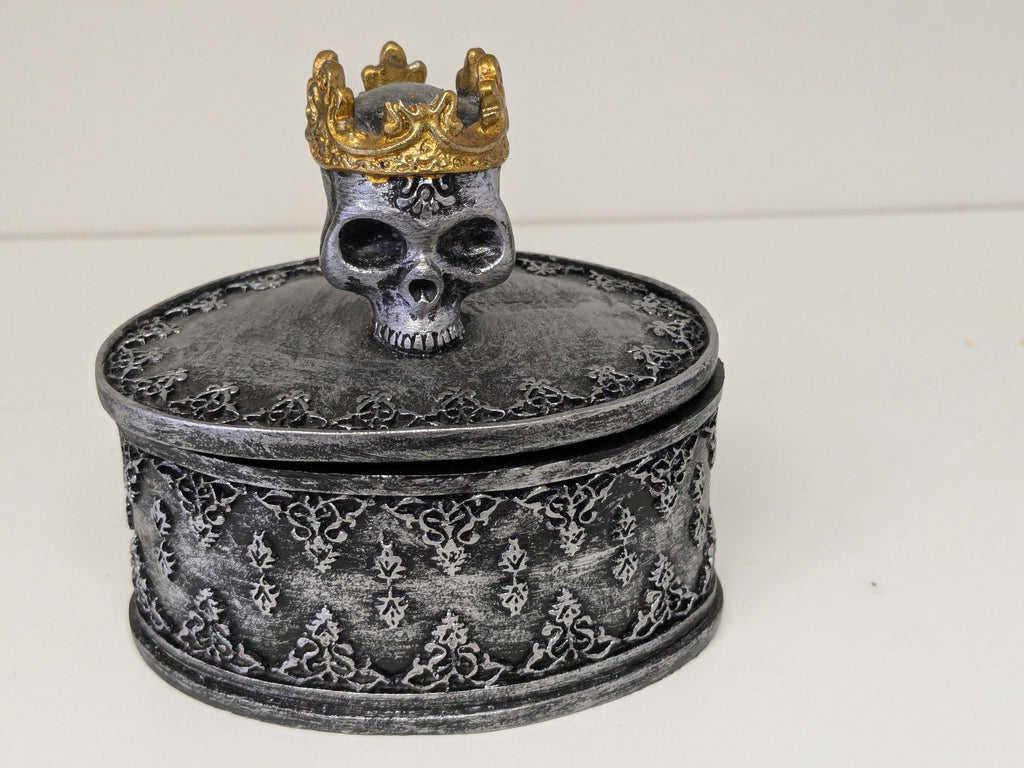Crowned Skull Trinket Box