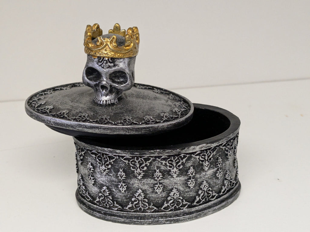 Crowned Skull Trinket Box