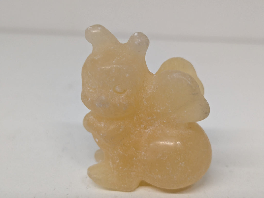 Honey Calcite Carved Bumble Bee Crystal Figurine