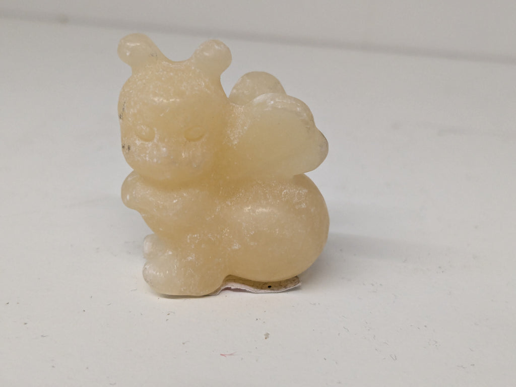Honey Calcite Carved Bumble Bee Crystal Figurine