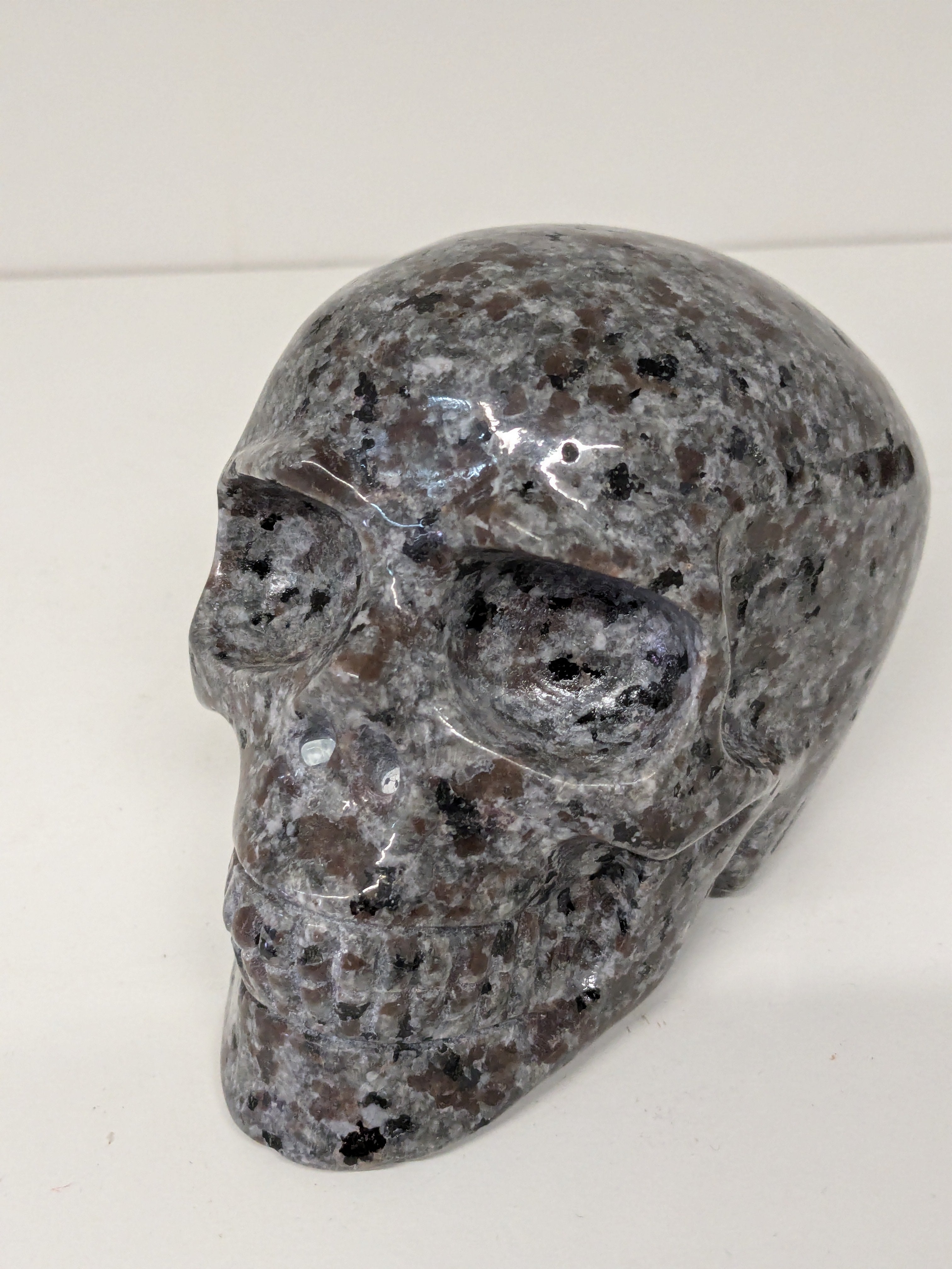 Large Yooperlite Crystal Skull – 705g | One of a Kind
