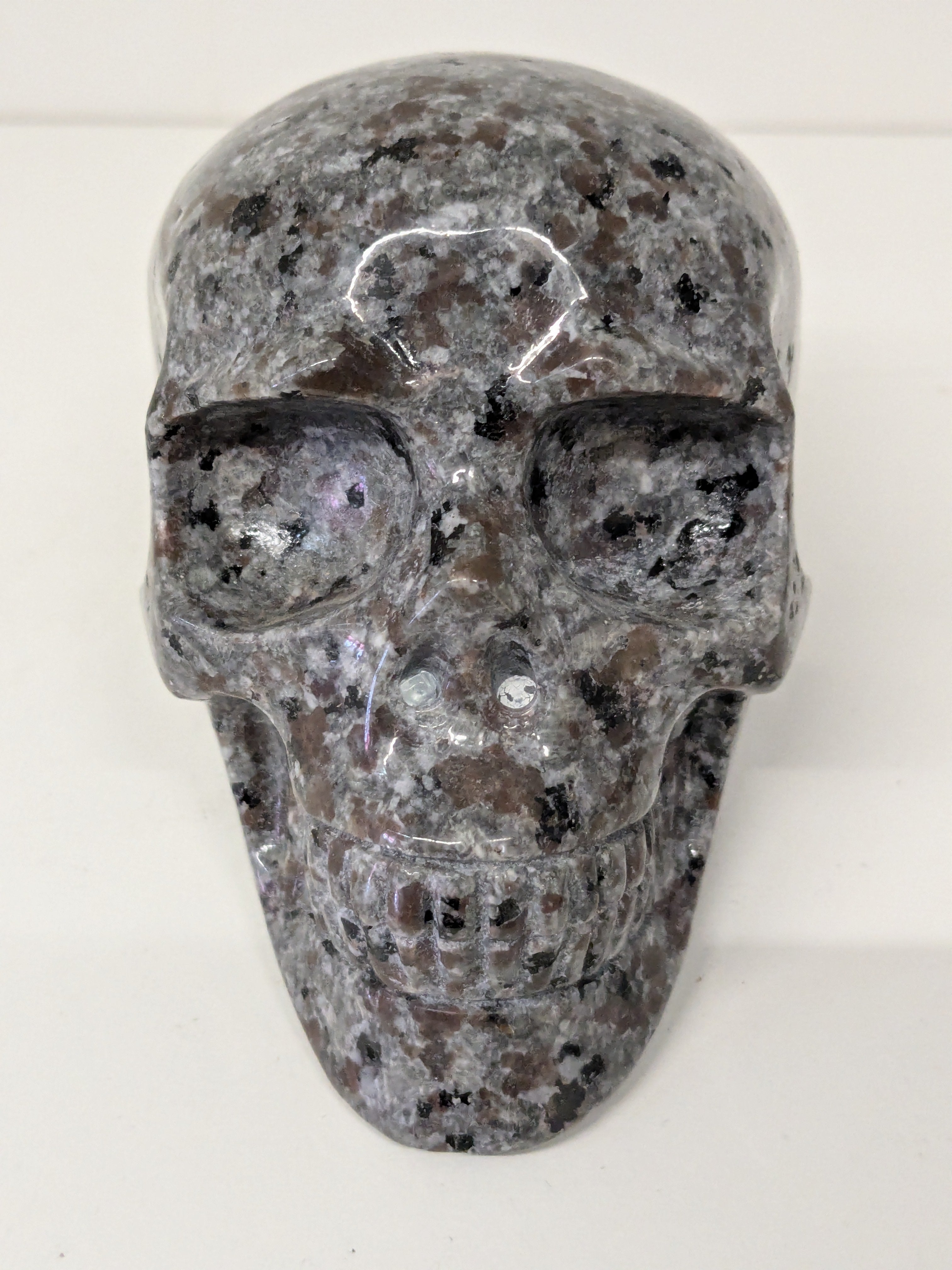 Large Yooperlite Crystal Skull – 705g | One of a Kind