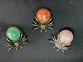 Crystal Sphere Spider – Rose Quartz, Sunstone & Green Aventurine