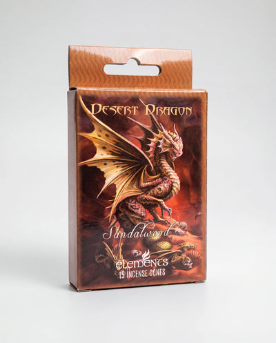 Age of Dragons Desert Dragon Sandalwood Incense Cones by Anne Stokes – 15 Pack