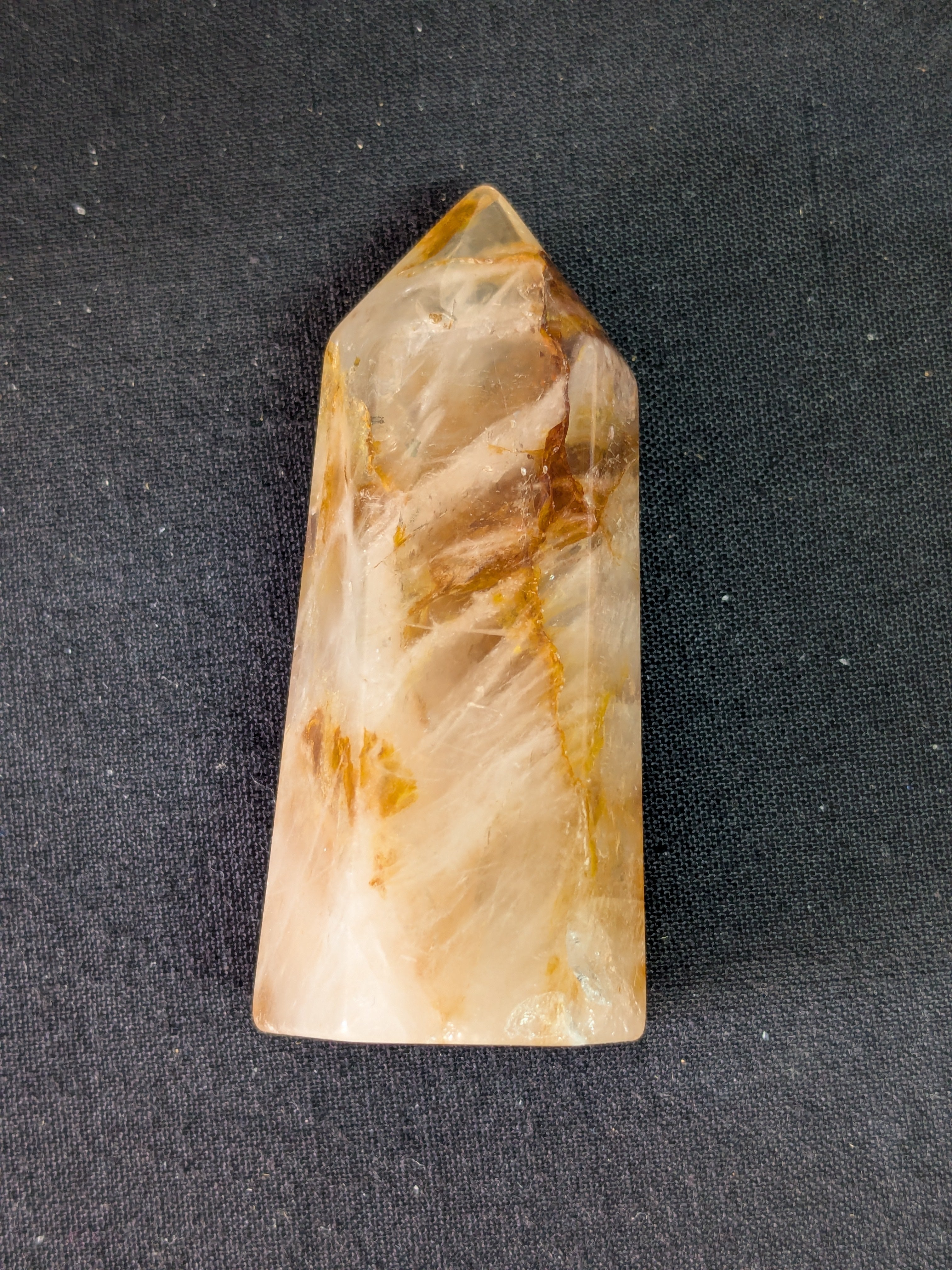Golden Healer Quartz Crystal Point Tower – 6cm 47g | One of a Kind