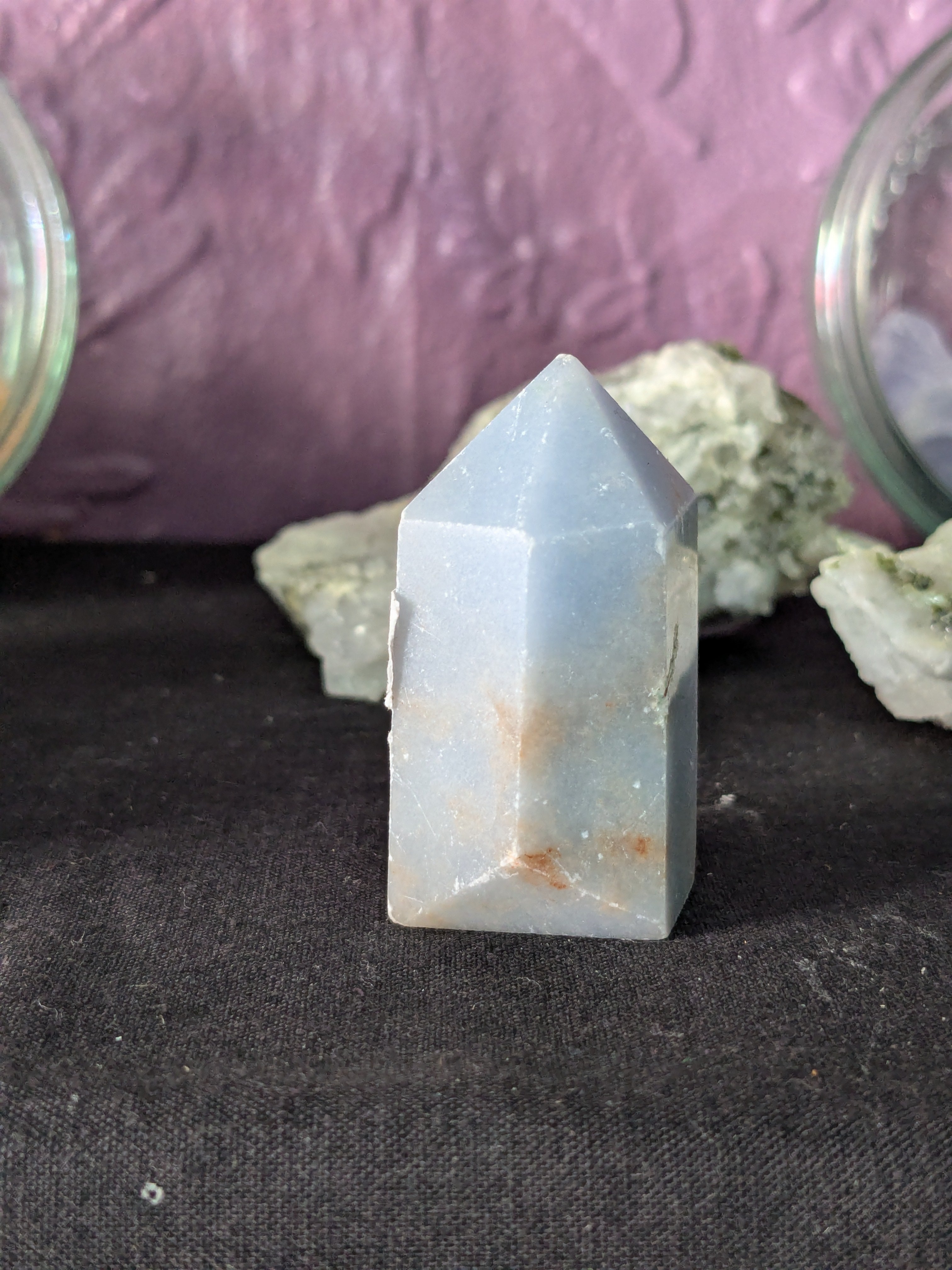 Angelite Crystal Point Tower – 4.5cm 41g | One of a Kind