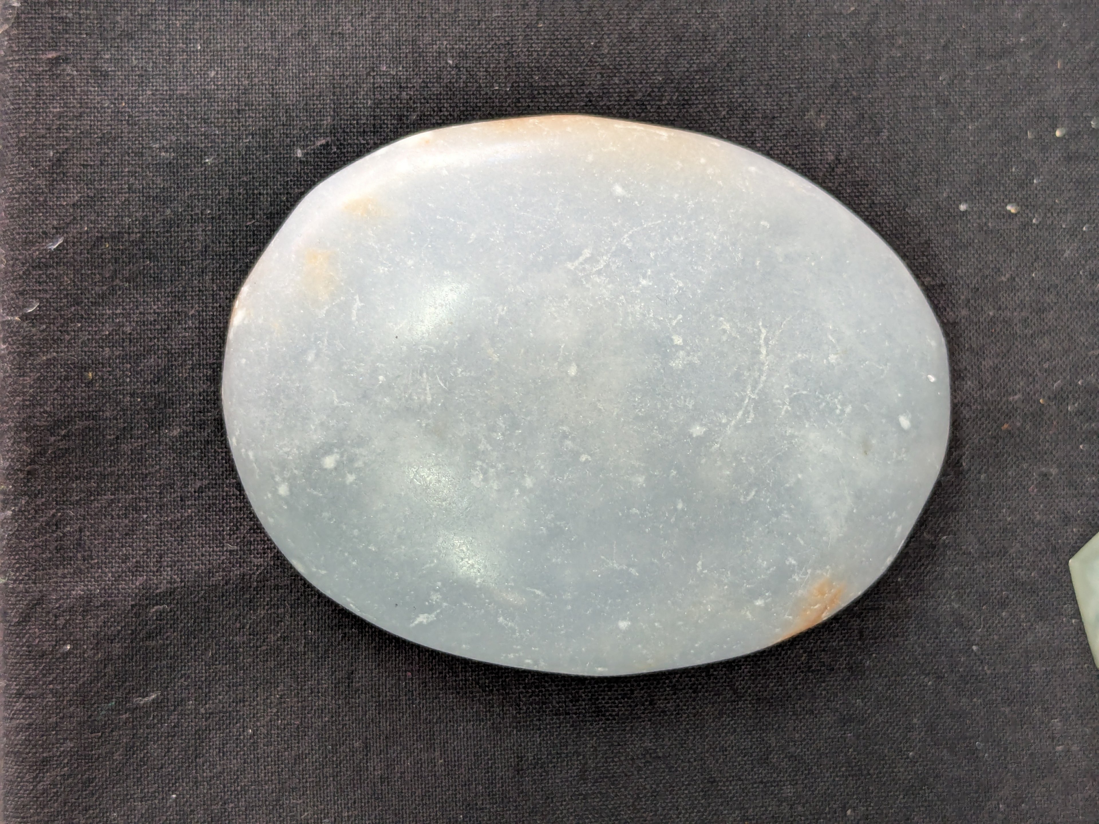 Angelite Palm Stone – 7cm 130g | One of a Kind