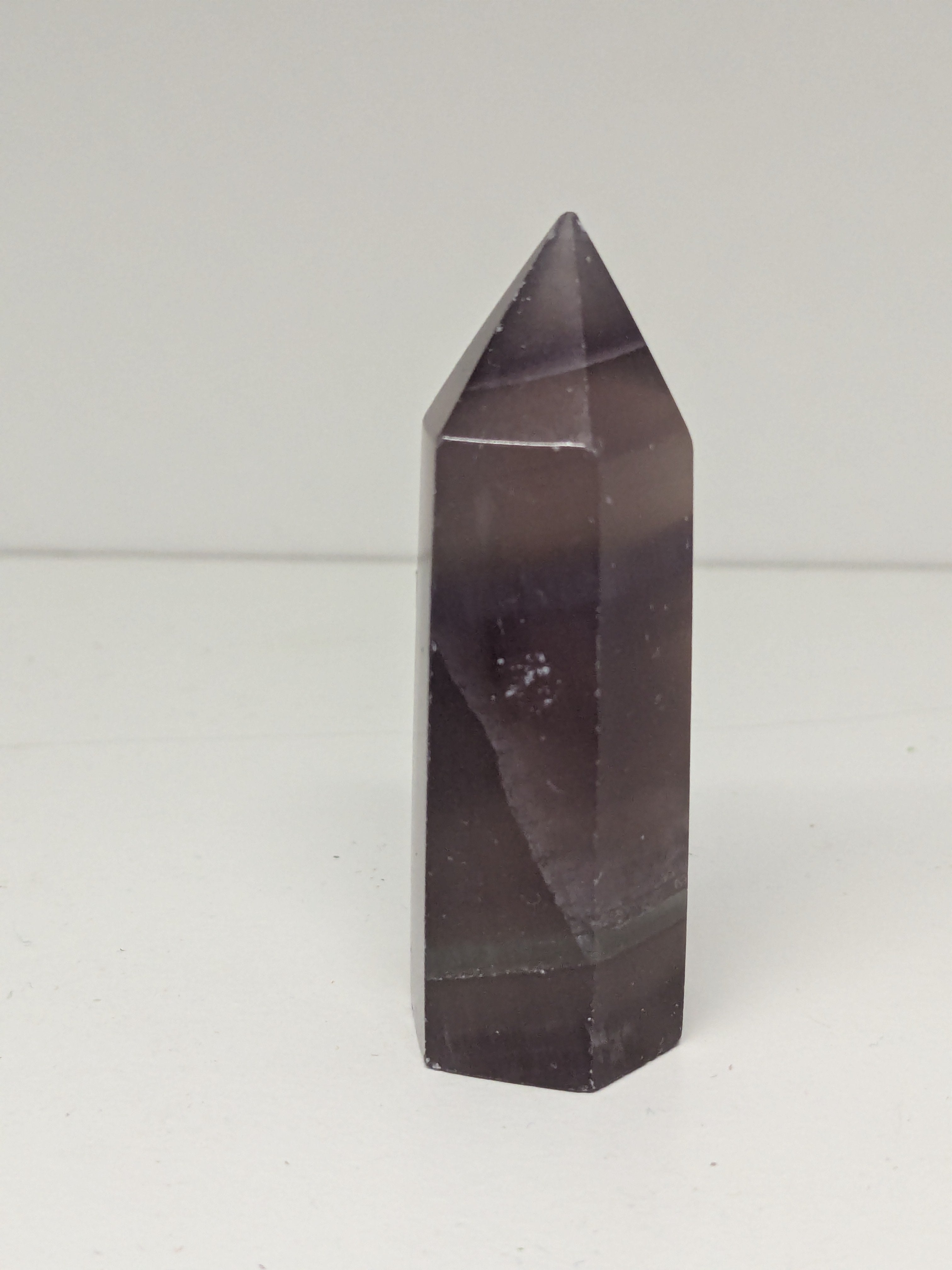 Purple Fluorite Crystal Point Tower – 6.5cm 70g | One of a Kind